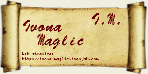 Ivona Maglić vizit kartica